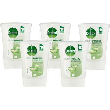 Dettol Hydrating NoTouch Navulling Aloe Vera 5 x 250 ml bij Jumbo | Flickmyhouse