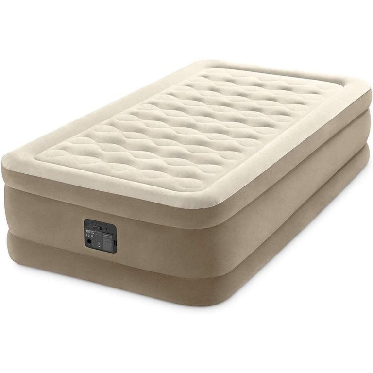 Intex 64426ND Ultra Plush Twin Luchtbed + Ingebouwde Pomp 191x99x46 cm Beige | Kopen bij Flickmyhouse