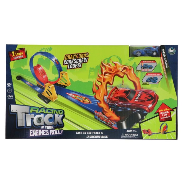 Racebaan + Vlammen en Looping Groot + Auto | Kopen bij Flickmyhouse