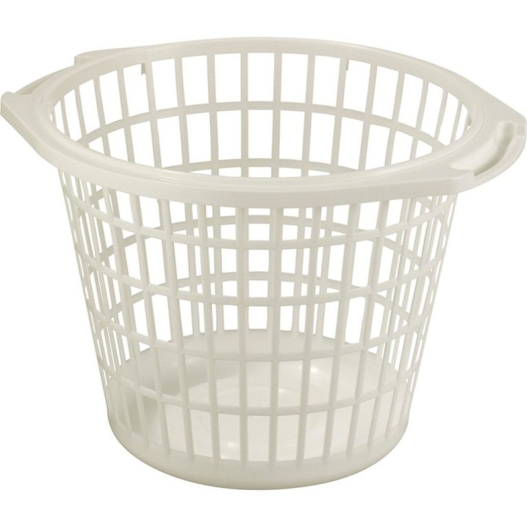 Wasmand Rond 48 cm Wit | Kopen bij Flickmyhouse