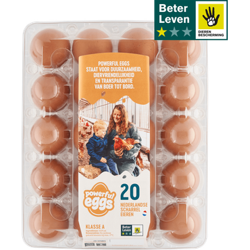 Powerful Eggs Nederlandse Scharreleieren 20 Stuks bij Jumbo | Flickmyhouse