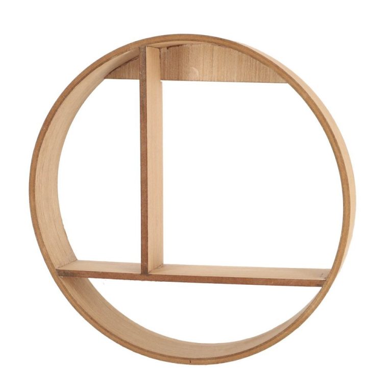 Decoratie Houten Wandrek Rond 37 cm Assorti | Kopen bij Flickmyhouse