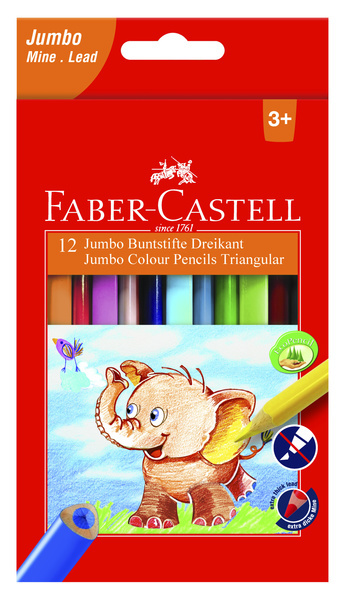 Faber Castell FC-116501 Kleurpotlood Faber-Castell Jumbo 12stuks | Kopen bij Flickmyhouse