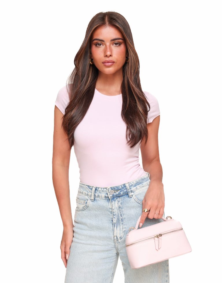 Lichtroze Basic SS - Top | Olivia & Kate