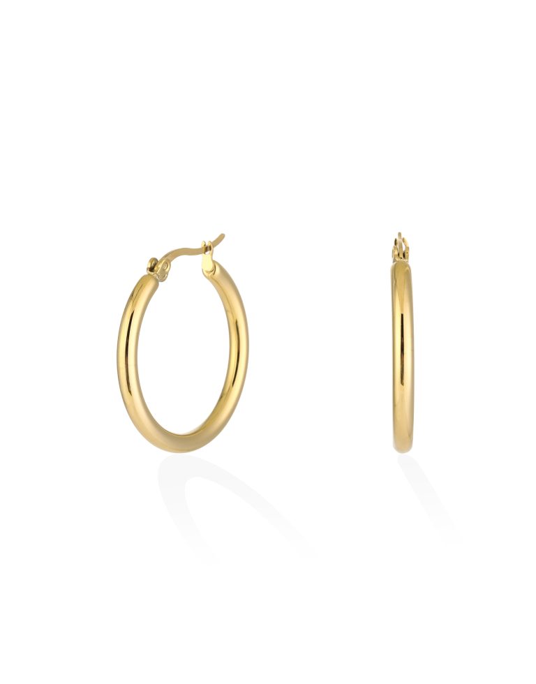 Gouden Basic Ronde Ring - Oorbellen | Olivia & Kate