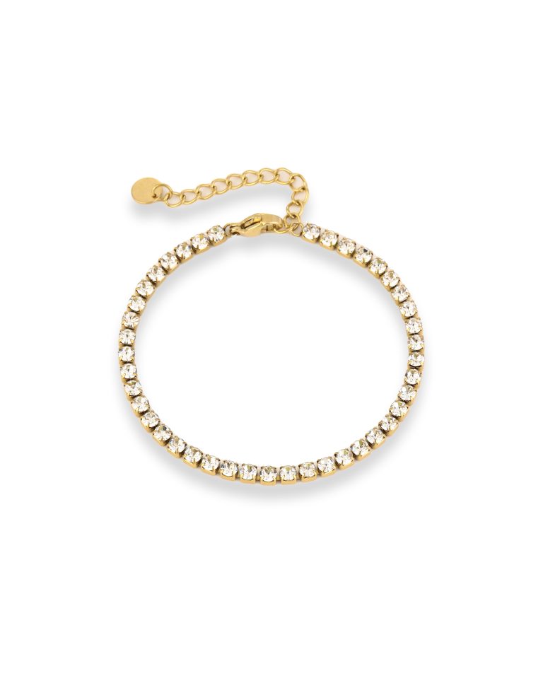 Gouden Zirkonia Tennis - Armband | Olivia & Kate