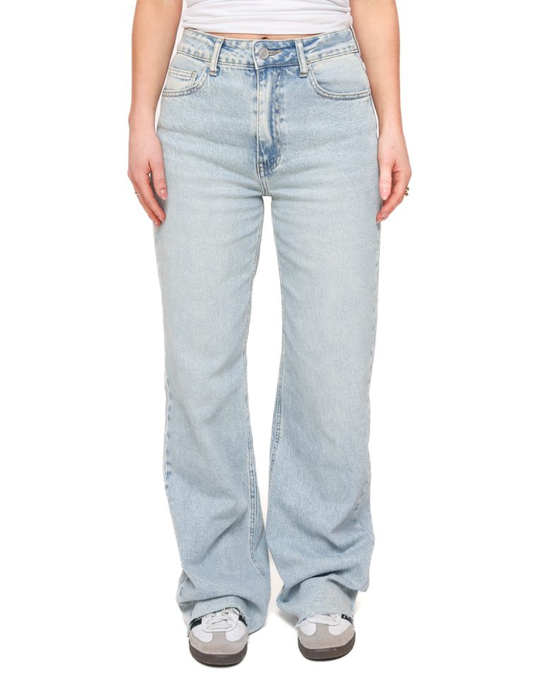 Lichtblauwe Wijde Tall - Spijkerbroek | Olivia & Kate