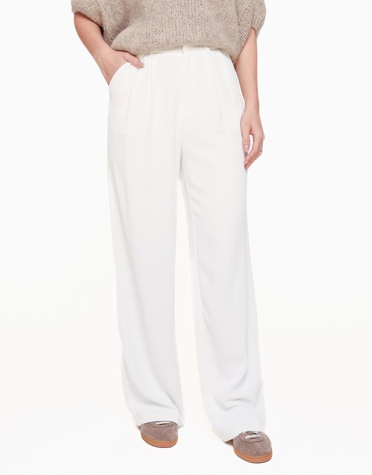 Witte Wijde - Pantalon | Olivia & Kate