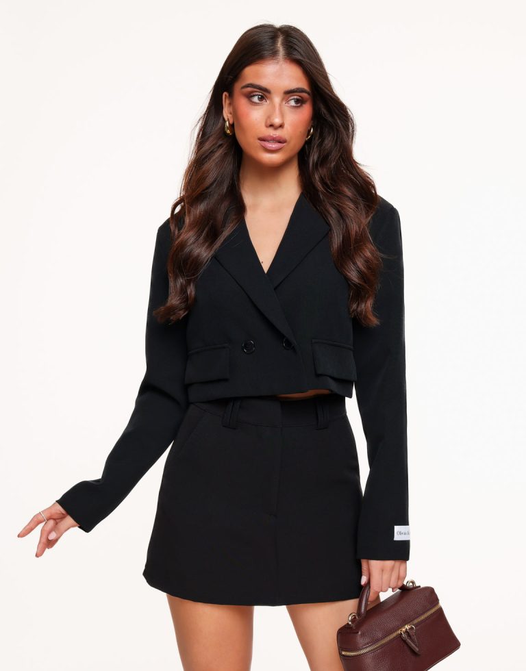 Zwarte F/W Edit Cropped LS - Blazer | Olivia & Kate