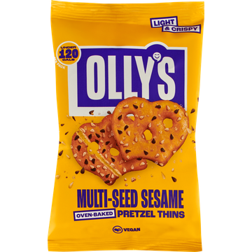 Olly's Pretzels MultiSeed Sesame Thins 140 g bij Jumbo | Flickmyhouse