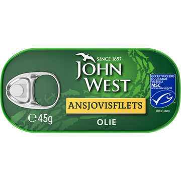 John West Ansjovis in Olie 45g bij Jumbo | Flickmyhouse