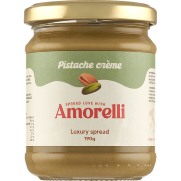 Amorelli Pistache Creme 190 g bij Jumbo | Flickmyhouse