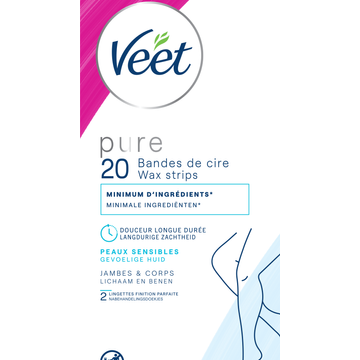 Veet Pure Cold Wax Strips 20 Stuks bij Jumbo | Flickmyhouse
