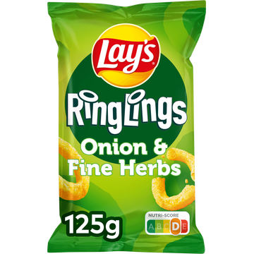 Lay's Ringlings Onion & Fine Herbs Chips 125 gr bij Jumbo | Flickmyhouse