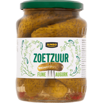Jumbo Zoetzuur Fijne Augurk 670 g | Flickmyhouse