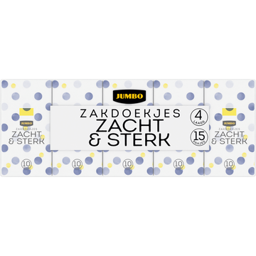 Jumbo Zakdoekjes 4 Laags 15 Stuks | Flickmyhouse