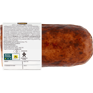 Jumbo Grillworst met Kaas 230 g | Flickmyhouse