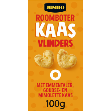 Jumbo Roomboter Kaasvlinders 100 g | Flickmyhouse