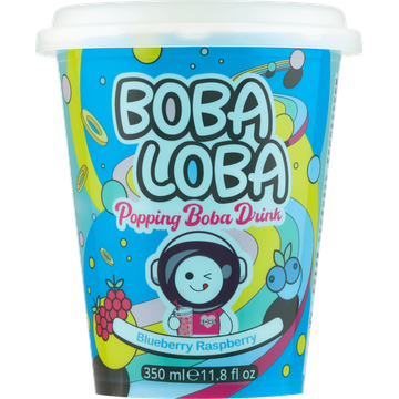 Boba Loba Popping Boba Drink Blueberry Raspberry 350 ml bij Jumbo | Flickmyhouse