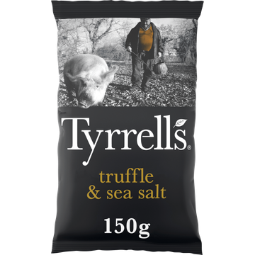 Tyrrell's SlowCooked Crisps Truffle & Sea Salt Seasoning 150 g bij Jumbo | Flickmyhouse