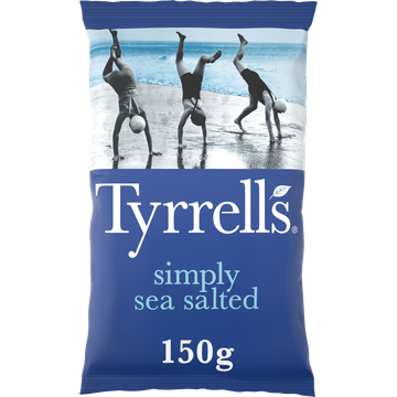 Tyrrells SlowCooked Crisps Simply Sea Salted 150 g bij Jumbo | Flickmyhouse