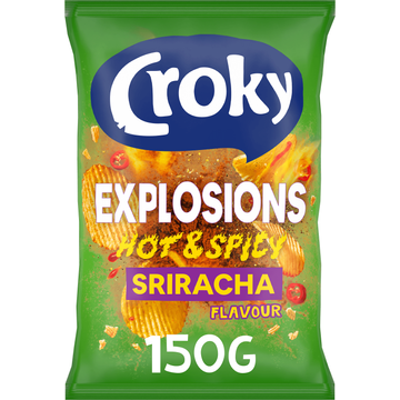 Croky Chips Explosions Hot & Spicy Sriracha 150g bij Jumbo | Flickmyhouse
