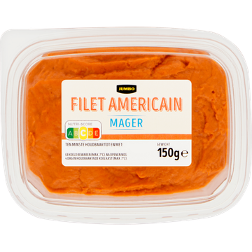 Jumbo Filet Americain Mager 150 g | Flickmyhouse