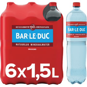 Barleduc mineraalwater koolzuurhoudend fles 6 x 1