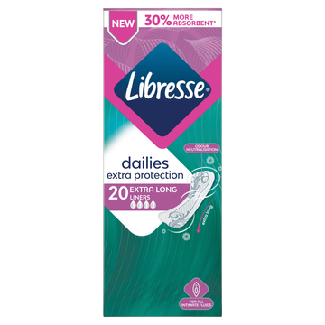 Libresse Extra Protecton Extra Long 20 Stuks bij Jumbo | Flickmyhouse