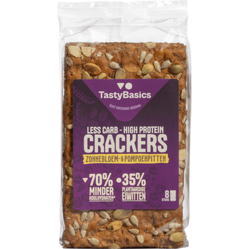 TastyBasics Low Carb High Protein Cracker Zonnebloem bij Jumbo | Flickmyhouse
