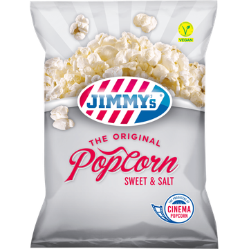 JIMMY's Popcorn Sweet & Salt 100g bij Jumbo | Flickmyhouse