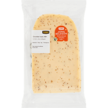Jumbo Goudse Kaas 48+ Komijn Jong Belegen ca. 200 g | Flickmyhouse