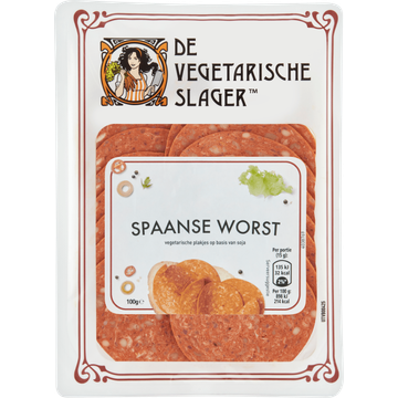 De Vegetarische Slager Spaanse Worst 100 g bij Jumbo | Flickmyhouse