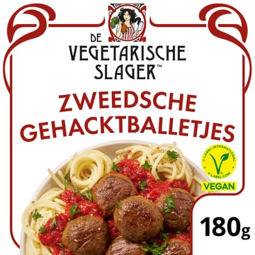 De Vegetarische Slager Zweedsche Gehacktballetjes Vegan 180 g bij Jumbo | Flickmyhouse