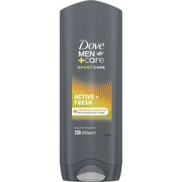 Dove Men+Care Sport Care 3in1 Douchegel Active+Fresh 250 ml bij Jumbo | Flickmyhouse