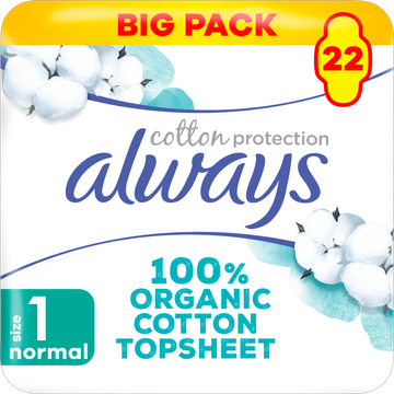 Always Cotton Protection Normal Maandverband x22 bij Jumbo | Flickmyhouse