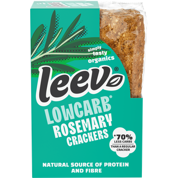 Leev® bio LOWCARB crackers rosemary 80g bij Jumbo | Flickmyhouse