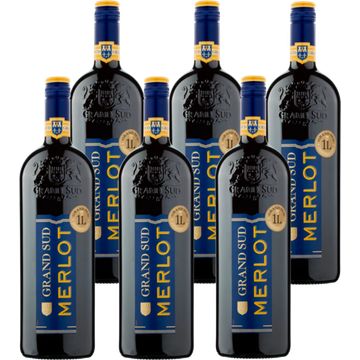 Grand Sud Merlot 6 x 1 L bij Jumbo | Flickmyhouse
