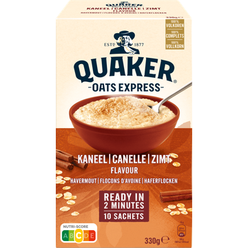 Quaker Oats Express Havermout Kaneel 330 gr bij Jumbo | Flickmyhouse