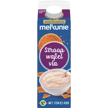 Melkunie Stroopwafel Vla met Stukjes Koek 1 L bij Jumbo | Flickmyhouse