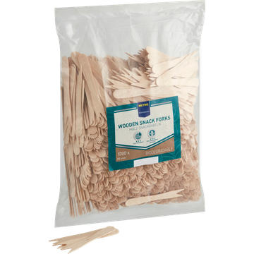 Metro Profesional Houten snack en fritesvork 85 mm 1000 Stuks bij Jumbo | Flickmyhouse