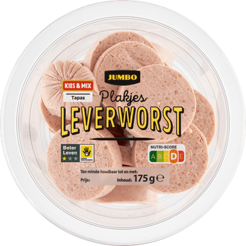 Jumbo Plakjes Leverworst 175 g | Flickmyhouse