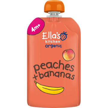 Ella's Kitchen Perziken + bananen 4+ biologisch 120 g bij Jumbo | Flickmyhouse
