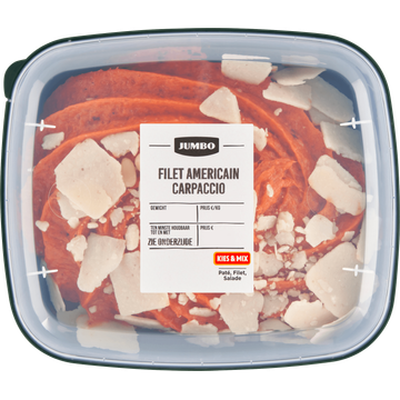 Jumbo Filet Americain Carpaccio 150 g | Flickmyhouse