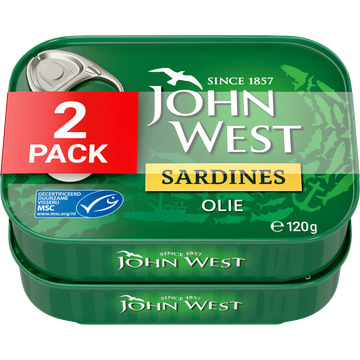 John West Sardines in Olie 2pack 2x120g bij Jumbo | Flickmyhouse
