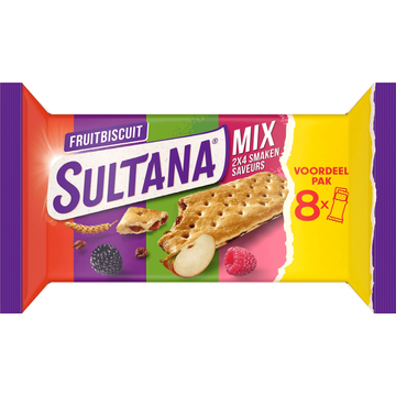 Sultana FruitBiscuits Mix 8pak bij Jumbo | Flickmyhouse