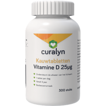 Curalyn Vitamine D 25mg Kauwtabletten 300 Stuks bij Jumbo | Flickmyhouse