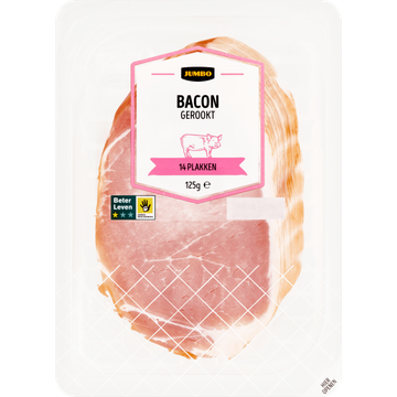 Jumbo Bacon Gerookt 125 g | Flickmyhouse