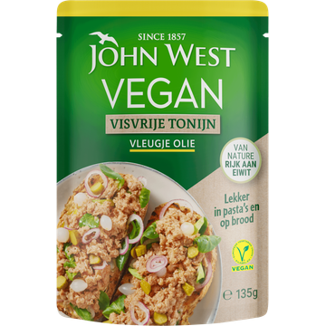 John West Vegan Visvrije Tonijn met een Vleugje Olie 135g bij Jumbo | Flickmyhouse