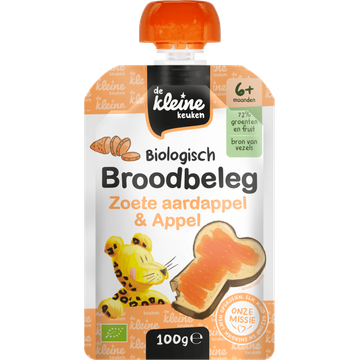 De Kleine Keuken Biologisch Broodbeleg Zoete Aardappel & Appel 6+ Maanden 100 g bij Jumbo | Flickmyhouse